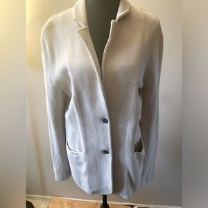 J. Crew Factory 2-Button Sweater-Blazer in Light Khaki